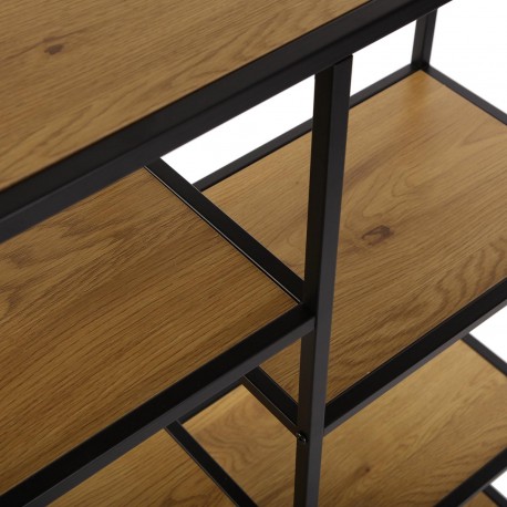 BOOKCASE BLACK CEDRIC