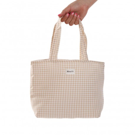 BEIGE VICHY BAG