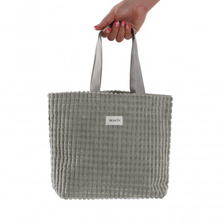 BLUE CORDUROY BAG