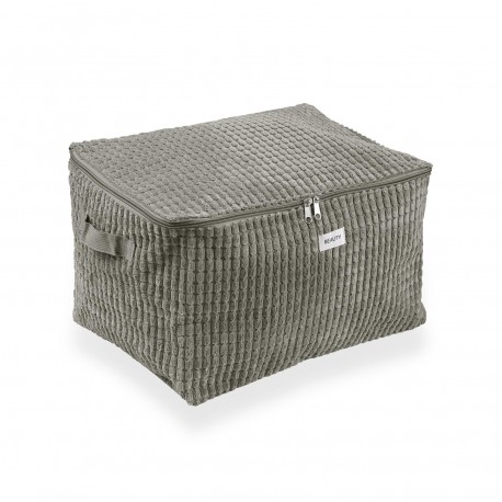 MEDIUM KHAKI CORDUROY STORAGE BOX