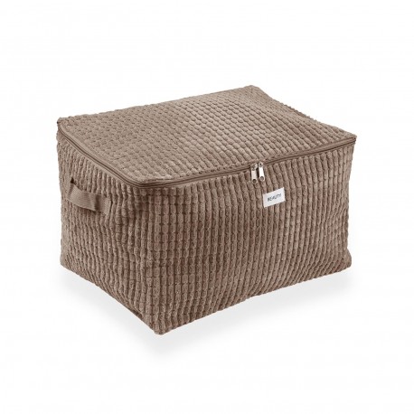 MEDIUM BLUE CORDUROY STORAGE BOX