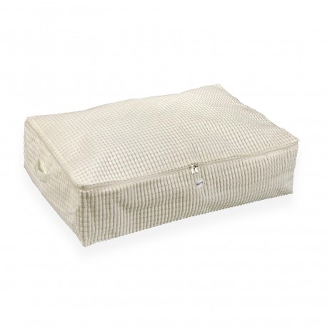 XL WHITE CORDUROY STORAGE BOX