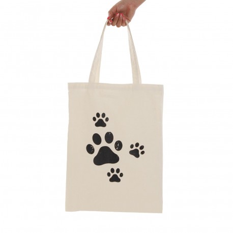PAW PRINTS SHOPPING BAG