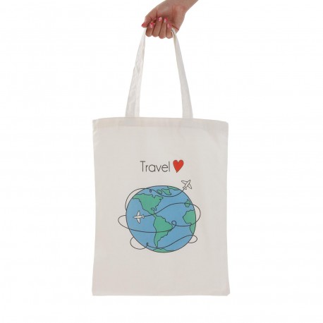 TRAVEL LOVER SHOPPING BAG