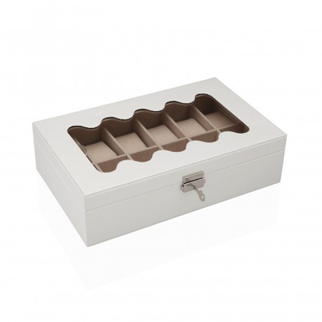 WHITE WATCH JEWELLERY BOX