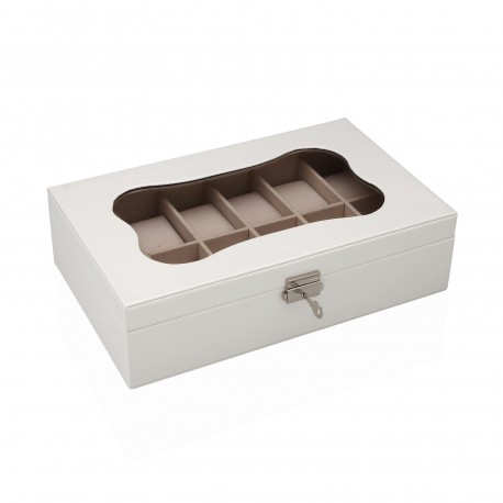 WHITE WATCH JEWELLERY BOX