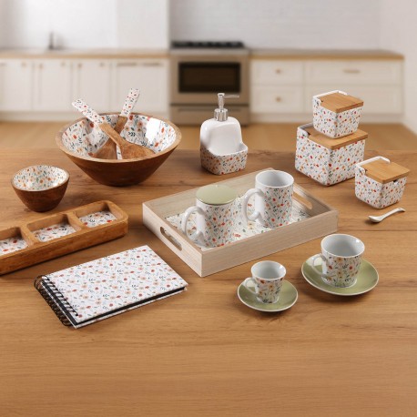 VERDI BAMBOO LID SUGAR BOWL