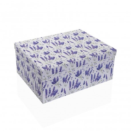 SET OF 10 "LAVANDA" CARDBOARD BOXES