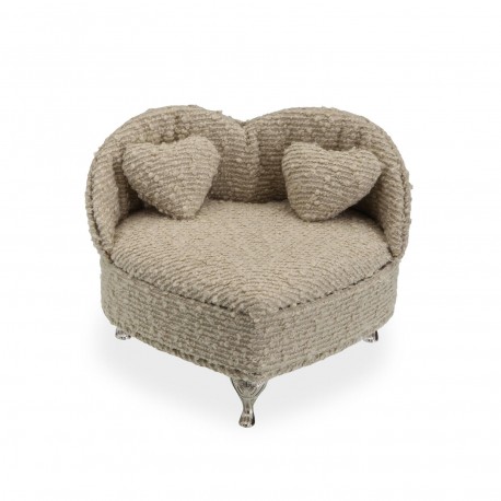 LIGHT GREY SOFA JEWELLERY BOX