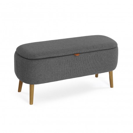 END BED BENCH DARK GREY MANIKO