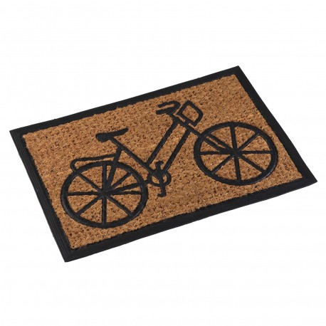 BLACK BICYCLE DOORMAT