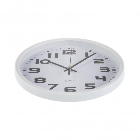 WHITE  KITCHEN CLOCK 25cm