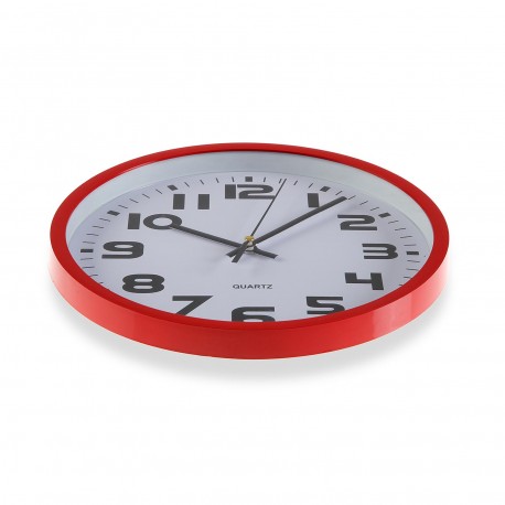 RED KITCHEN CLOCK 25cm