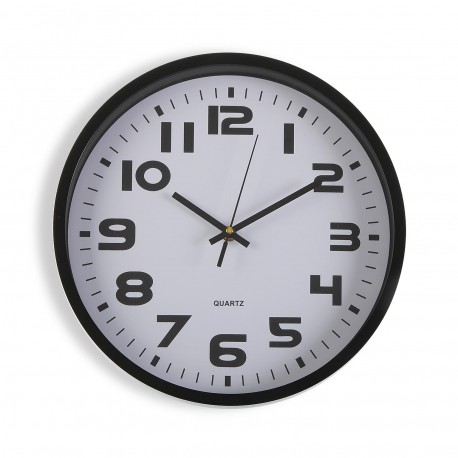 BLACK  KITCHEN CLOCK 30,5CM