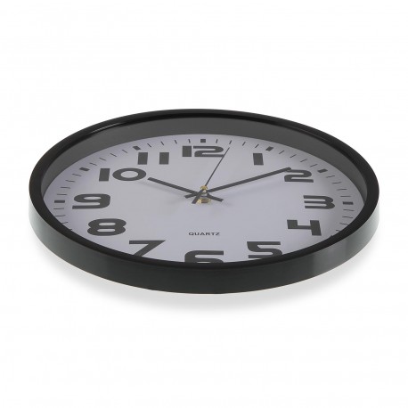BLACK  KITCHEN CLOCK 30,5CM
