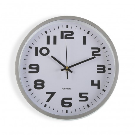SILVER KITCHEN CLOCK 30,5CM