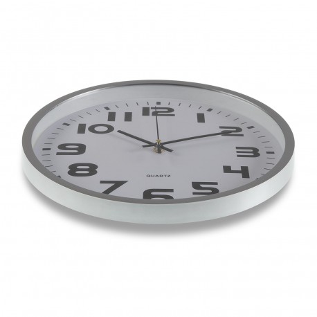 SILVER KITCHEN CLOCK 30,5CM