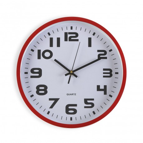 RED KITCHEN CLOCK 30,5CM