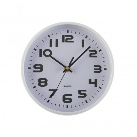 WHITE  KITCHEN CLOCK 20CM