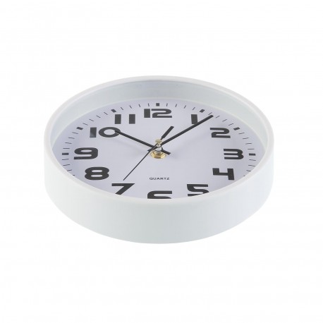 WHITE  KITCHEN CLOCK 20CM