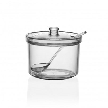 SMALL SUGAR BOWL WITH SPOON