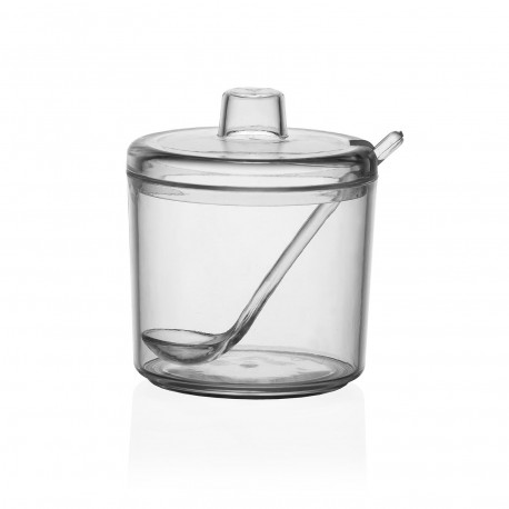 LARGE SUGAR BOWL WITH SPOON