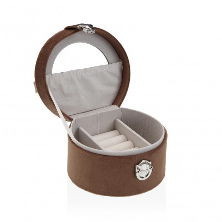 ROUND WOODEN JEWELRY BOX