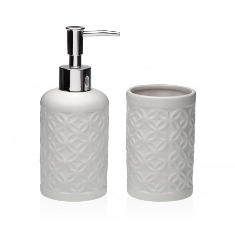 WHITE SET 2PCS BATHROOM