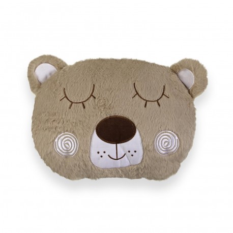 BEIGE BEAR CUSHION WITH FILLING