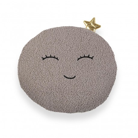 ROUND MOON CUSHION WITH FILLING