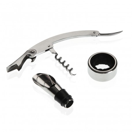 WINE GLASS SET WITH 3 ACCESSORIES