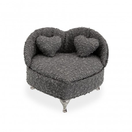 DARK GREY SOFA JEWELLERY BOX