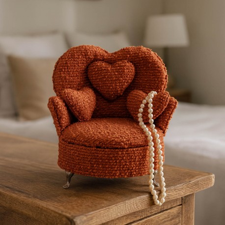 RED ARMCHAIR JEWELLERY BOX