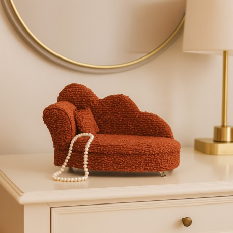 RED CHAISE LONGUE JEWELLERY BOX