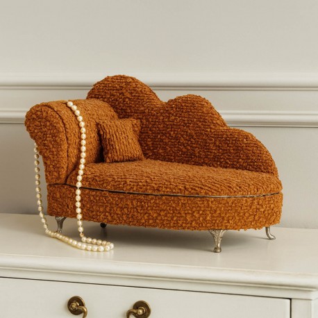 MUSTARD CHAISE LONGUE JEWELLERY BOX