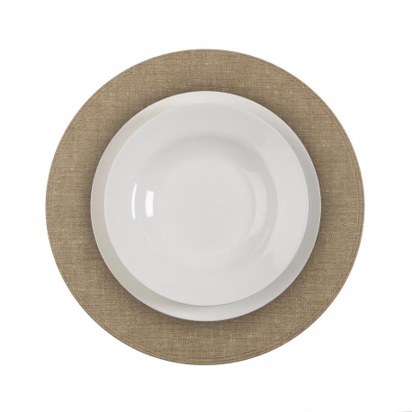 ROUND LIGHT BEIGE PLACEMAT ROUND LIGHT BEIGE PLACEMAT