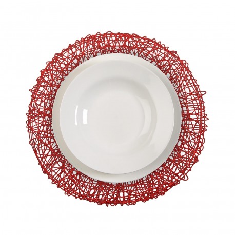 ROUND RED PLACEMAT ROUND RED PLACEMAT