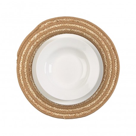 ROUND BEIGE PLACEMAT ROUND BEIGE PLACEMAT