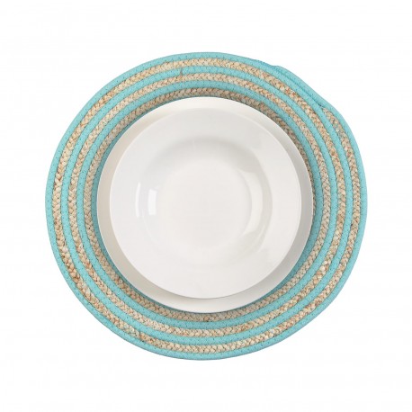 ROUND AQUAMARINE PLACEMAT ROUND AQUAMARINE PLACEMAT