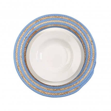 ROUND BLUE PLACEMAT ROUND BLUE PLACEMAT