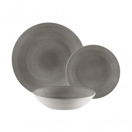 PIA DINNERWARE SET 18PCS GREY