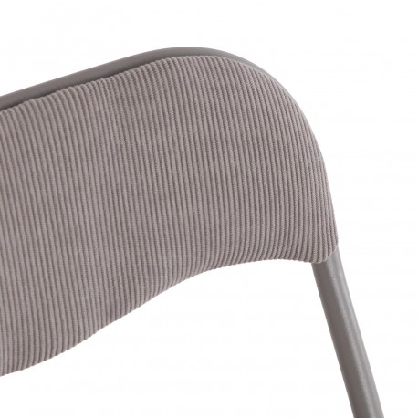 LIRA FOLDING CHAIR GREY CORDUROY LIRA FOLDING CHAIR GREY CORDUROY