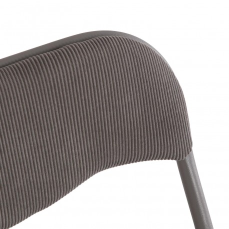 LIRA FOLDING CHAIR DARK GREY CORDUROY LIRA FOLDING CHAIR DARK GREY CORDUROY