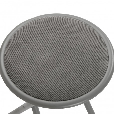 TOD FOLDING STOOL DARK GREY CORDUROY