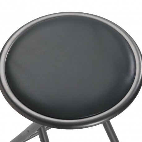 TOBY FOLDING STOOL DARK GREY