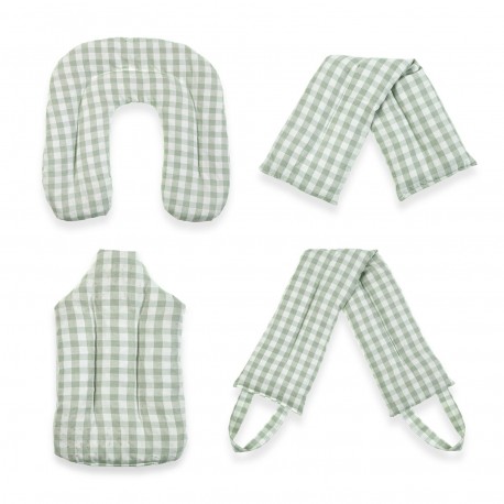 GREEN VICHY THERMAL PILLOW 45X12