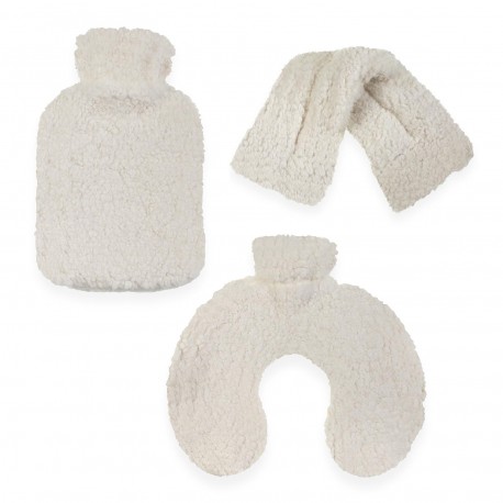 WHITE LAMB HOT WATER BOTTLE 0.97L