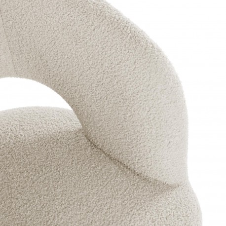 NASSER WHITE SHEEPSKIN ARMCHAIR
