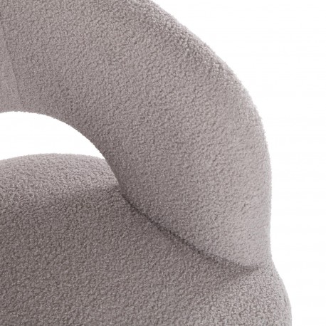 NASSER GREY SHEEPSKIN ARMCHAIR