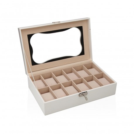 WHITE WATCH JEWELLERY BOX